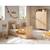 Chambre bébé trio: lit bébé 70x140 évolutif, commode à langer 3 tiroirs et armoire 2 portes décor bois chêne - access Marron 4 - vertbaudet enfant 