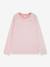 T-shirt manches longues rayé rose 1 - vertbaudet enfant 