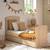 Chambre bébé trio: lit bébé 70x140 évolutif, commode à langer 3 tiroirs et armoire 2 portes décor bois chêne - access Marron 3 - vertbaudet enfant 