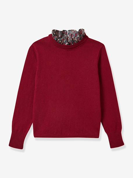 Pull imprimé fleuris rose 1 - vertbaudet enfant 