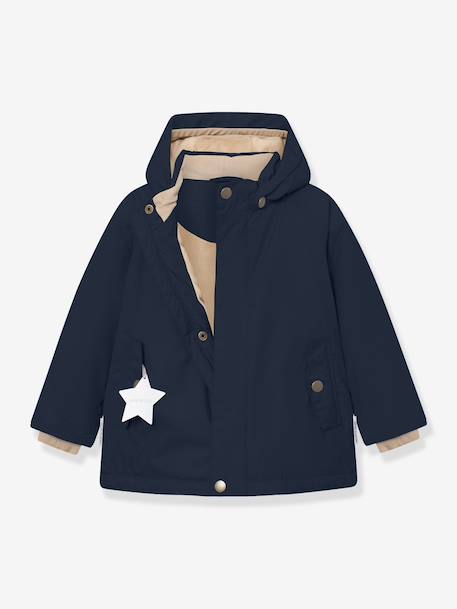 Veste d'hiver avec doublure polaire MATWALLY enfants MINI A TURE bleu foncé+bleu grisé+caramel+marine+prune+vert sauge+vieux rose+violet 16 - vertbaudet enfant 