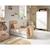 Chambre bébé trio: lit bébé 70x140 évolutif, commode à langer 3 tiroirs et armoire 2 portes décor bois chêne et blanc - access Blanc/marron 4 - vertbaudet enfant 