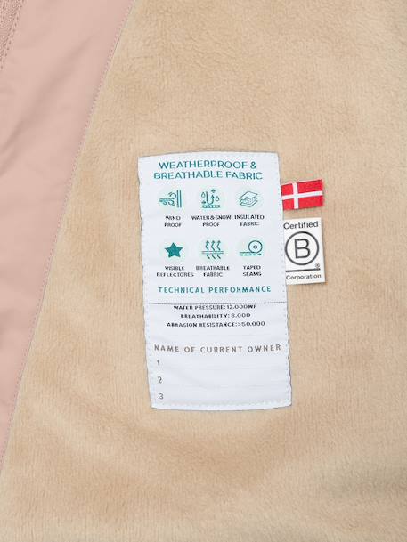 Veste d'hiver avec doublure polaire MATWANG enfants MINI A TURE bleu foncé+bordeaux+gris+gris ardoise+marine+marron+rouge+vert sauge+vieux rose 55 - vertbaudet enfant 