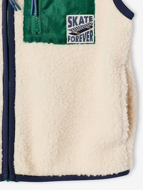 Gilet sans manches garçon caramel+écru 9 - vertbaudet enfant 