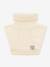Cache-cou en laine mérinos MATTAYLER enfants MINI A TURE crème+gris 1 - vertbaudet enfant 
