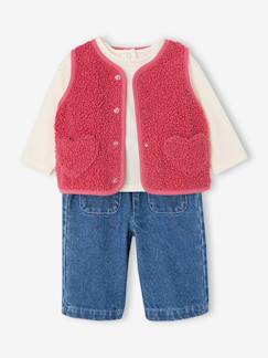 -Ensemble 3 pièces bébé fille