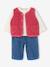 Ensemble 3 pièces bébé fille rose poudré 1 - vertbaudet enfant 