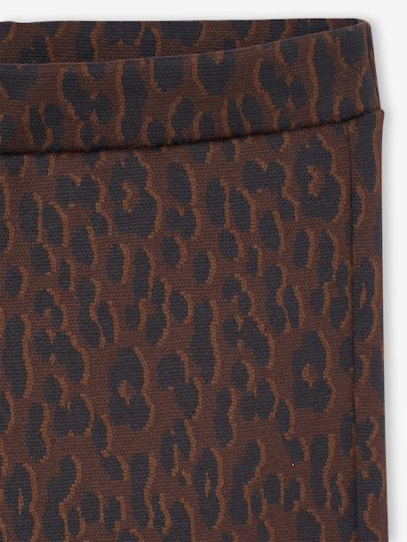 Pantalon fille jacquard chocolat 5 - vertbaudet enfant 