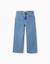 Pantalon en jean à coupe droite avec 5 poches Bleu+Bleu foncé 1 - vertbaudet enfant 