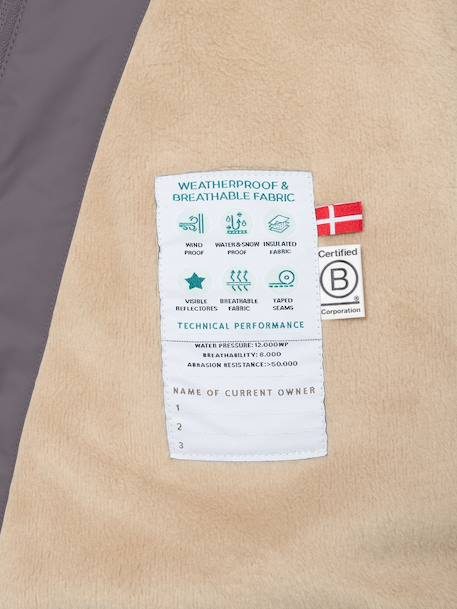 Veste d'hiver avec doublure polaire MATWANG enfants MINI A TURE bleu foncé+bordeaux+gris+gris ardoise+marine+marron+rouge+vert sauge+vieux rose 17 - vertbaudet enfant 