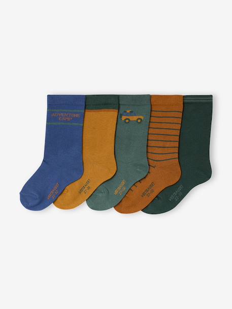 Garçon-Sous-vêtement-Chaussettes-Lot de 5 chaussettes garçon