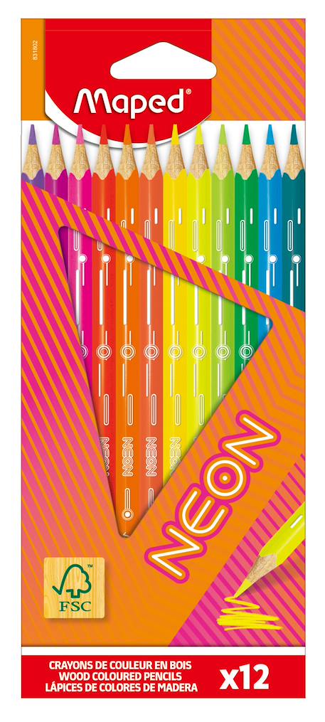 Crayons de couleur neon Neon 1 - vertbaudet enfant 