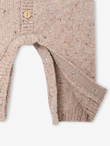 Ensemble combinaison et doudou naissance beige chiné 6 - vertbaudet enfant 