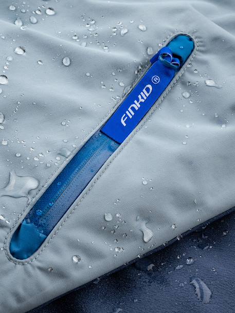 Parka d'hiver enfant TALVINEN HUSKY finkid, capuche amovible bleu 2 - vertbaudet enfant 