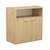 Commode à langer 2 portes et une niche décor bois hêtre - adele Marron 2 - vertbaudet enfant 