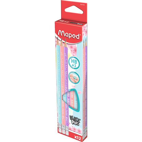 Crayons graphite hb 2 black peps pastel Pastel 2 - vertbaudet enfant 