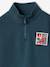 Sweat col camionneur garçon bleu canard+jaune 4 - vertbaudet enfant 