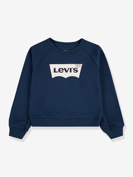 Sweat floral batwing marine 1 - vertbaudet enfant 