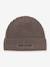 Bonnet en laine mérinos enfants MATBOJE MINI A TURE bleu foncé+gris+prune 3 - vertbaudet enfant 