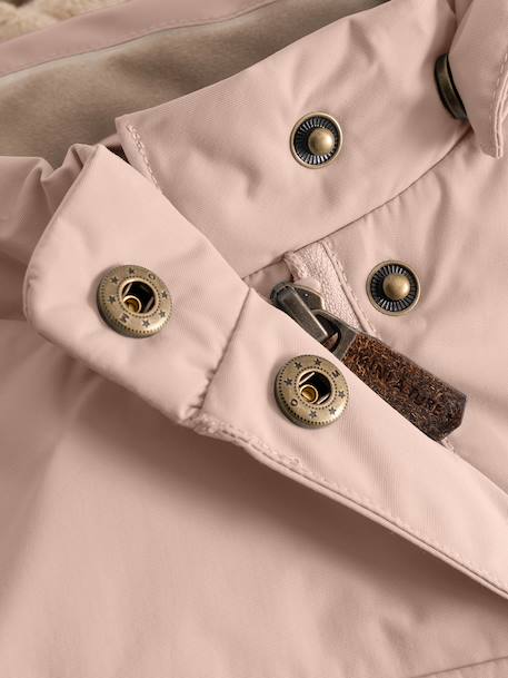 Veste d'hiver avec doublure polaire MATWANG enfants MINI A TURE bleu foncé+bordeaux+gris+gris ardoise+marine+marron+rouge+vert sauge+vieux rose 53 - vertbaudet enfant 