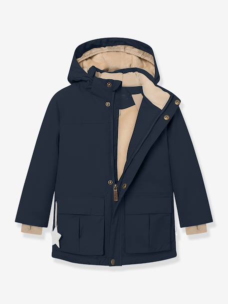 Veste d'hiver avec doublure polaire MATKASTORIO Garçons MINI A TURE bleu foncé+kaki+marine 10 - vertbaudet enfant 