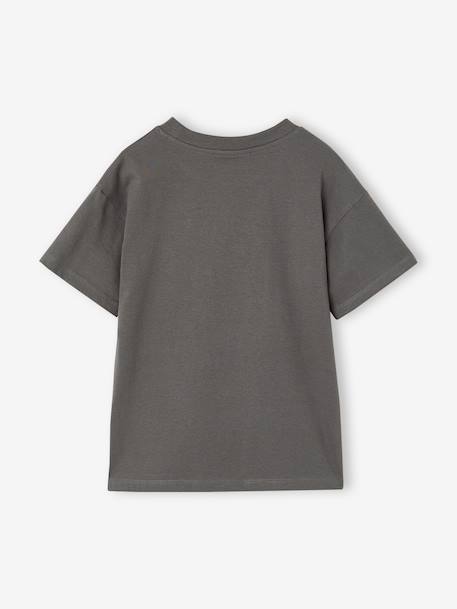 T shirt manches courtes Minecraft garçon gris souris 2 - vertbaudet enfant 