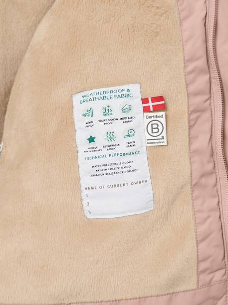 Veste d'hiver avec doublure polaire MATWALLY enfants MINI A TURE bleu foncé+bleu grisé+caramel+marine+prune+vert sauge+vieux rose+violet 34 - vertbaudet enfant 