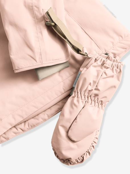 Moufles enfant avec doublure polaire MATCESAR MINI A TURE caramel+marine+vieux rose 6 - vertbaudet enfant 