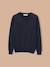 Pull col v garçon Bleu fonce uni+Gris fonce chine 1 - vertbaudet enfant 