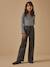 Pantalon large en denim fille Denim bleu+Denim gris fonce 8 - vertbaudet enfant 