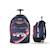 Sac à dos scolaire à roulettes 2 compartiments Phileas - 45 cm Bleu 1 - vertbaudet enfant 