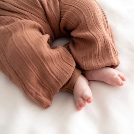 Gigoteuse jambes séparables été  - tog 0.5 gaze douce d'été Amande+Ficelle+Glacier+Moka+Pumpkin+Rosa 23 - vertbaudet enfant 