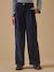 Pantalon flare en velours Beige+Marine 5 - vertbaudet enfant 