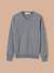 Pull col v garçon Bleu fonce uni+Gris fonce chine 3 - vertbaudet enfant 
