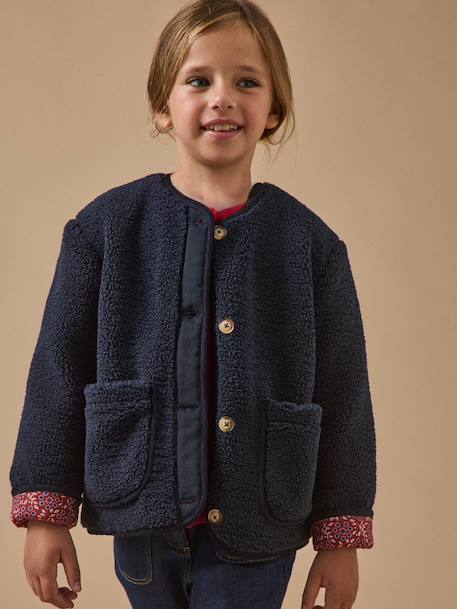Veste en sherpa Marine 1 - vertbaudet enfant 