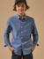 Chemise à carreaux garçon Carreaux bleu denim 1 - vertbaudet enfant 