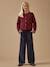 Pantalon flare en velours Beige+Marine 9 - vertbaudet enfant 