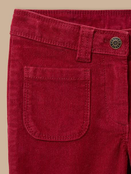 Pantalon flare  en velours Cerise 2 - vertbaudet enfant 