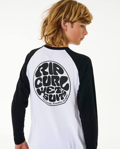 T-shirt à manches longues wetty icon enfant Blanc 2 - vertbaudet enfant 