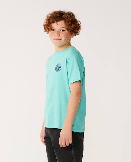 T-shirt à manches courtes wetsuit icons enfant Bleu marine foncé+Noir+Ocre+Piscine à vagues 21 - vertbaudet enfant 