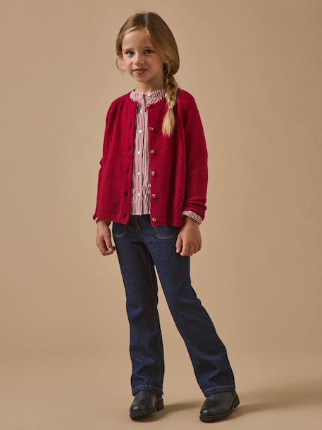 Cardigan  en laine mérinos Framboise+Marine+Vert 5 - vertbaudet enfant 