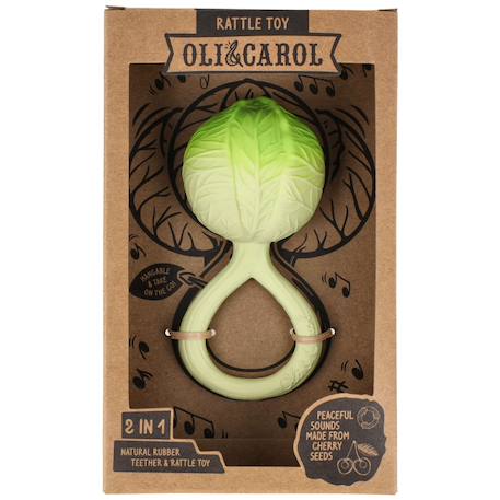 Hochet de dentition - choux Vert 6 - vertbaudet enfant 