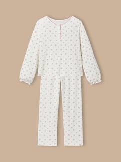 Pyjama en maille pointelle fille  - vertbaudet enfant