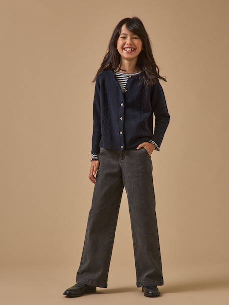 Cardigan  en laine mérinos Framboise+Marine+Vert 10 - vertbaudet enfant 
