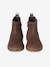 Boots enfant en cuir zippées jaune d'or+marron 9 - vertbaudet enfant 