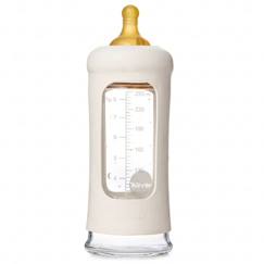 Puériculture-Repas-Biberon en verre avec housse de protection - 250 ml