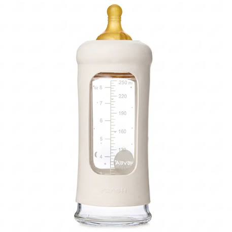 Biberon en verre avec housse de protection - 250 ml Blanc 1 - vertbaudet enfant 