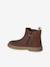 Boots enfant en cuir zippées jaune d'or+marron 8 - vertbaudet enfant 