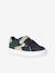 Baskets enfant fille cuir à scratchs blanc imprimé+écru+marine 11 - vertbaudet enfant 