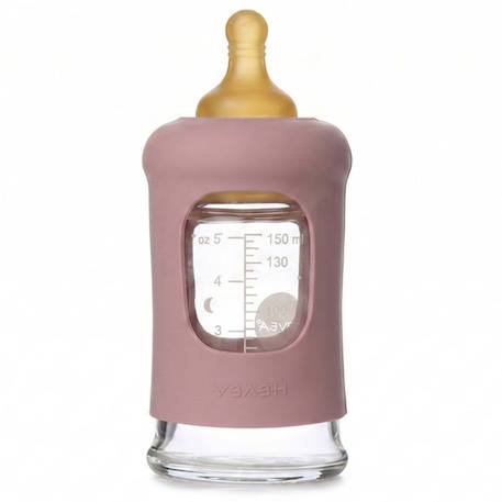 Biberon en verre avec housse de protection - rosewood - 150 ml Rose 2 - vertbaudet enfant 